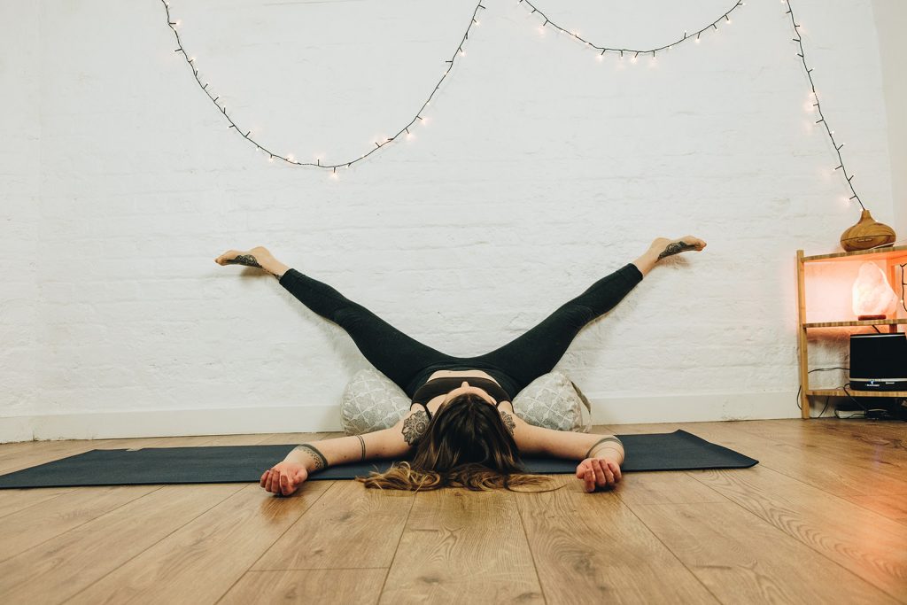 Yoga Poses Using a Wall